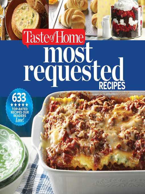 Title details for Taste of Home Most Requested Recipes by Editors at Taste of Home - Available